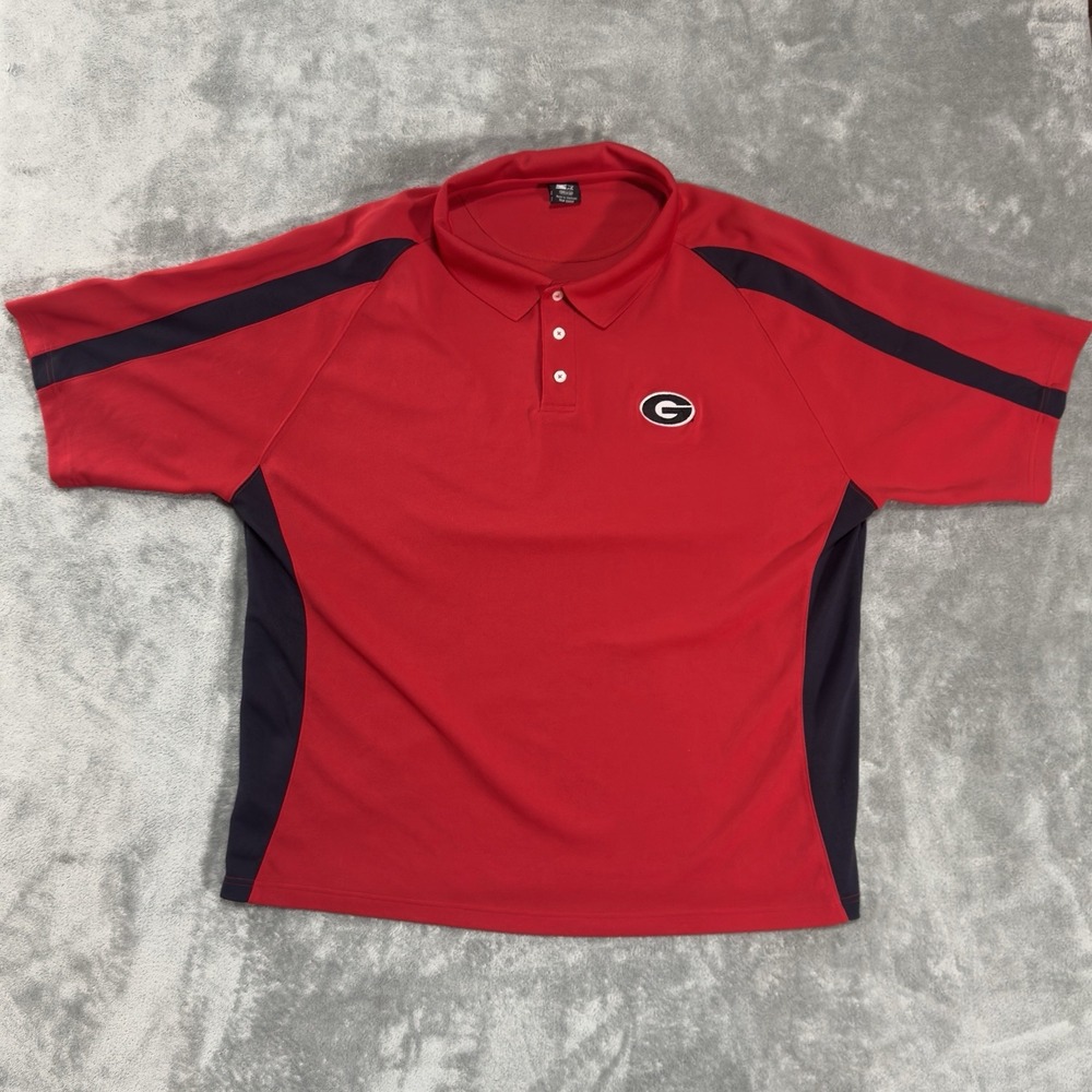 Vintage Georgia Bulldogs Starter Shirt Men's 3XL Performance Polo Stadium Red